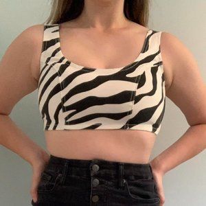 Zebra Print Crop Top